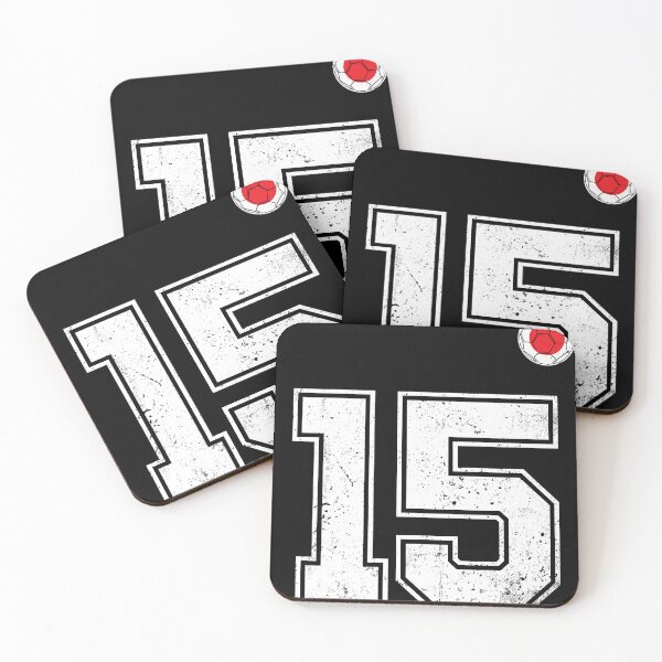 Item preview, Japan Soccer Number 15 Vintage Sports Fan designed and sold by LiviuGligoros.