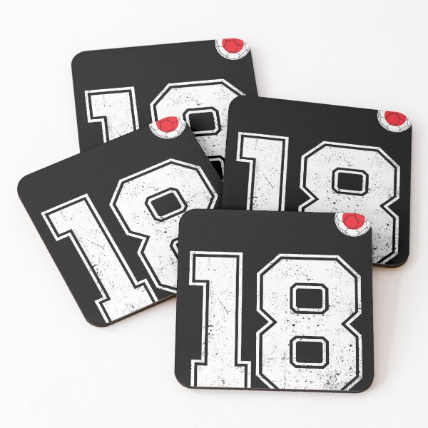 Item preview, Japan Soccer Number 18 Vintage Sports Fan designed and sold by LiviuGligoros.