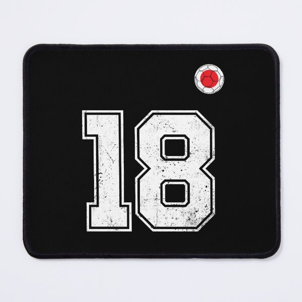 Item preview, Japan Soccer Number 18 Vintage Sports Fan designed and sold by LiviuGligoros.