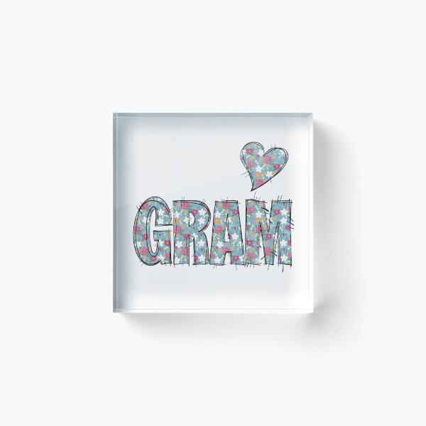 Item preview, Gram Grandma Floral Stitch Pattern designed and sold by missmann.