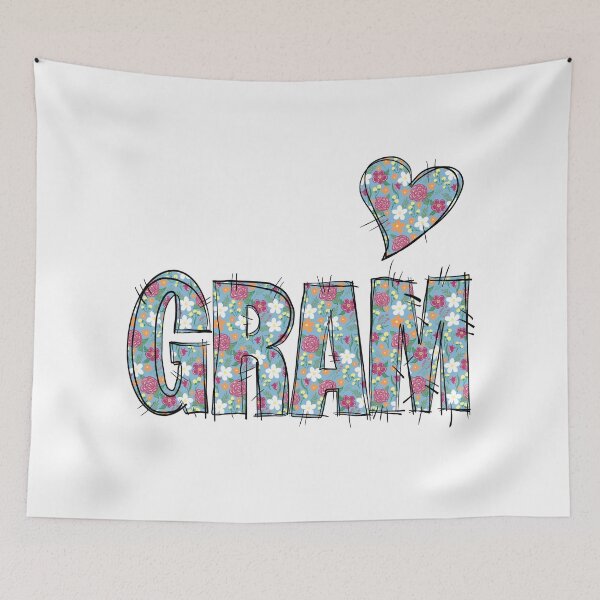Item preview, Gram Grandma Floral Stitch Pattern designed and sold by missmann.