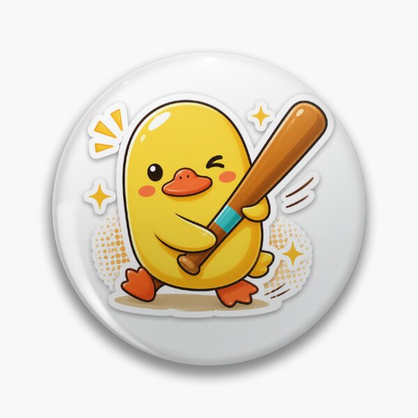 Item preview, Slugger Quackers Cute Baseball Duck designed and sold by MoodPopz Studio.