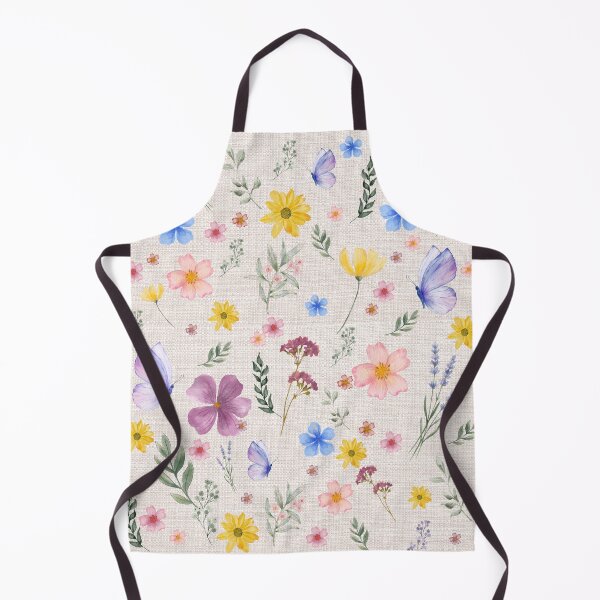 Item preview, Retro botanical wildflowers décor, neutral colors floral design designed and sold by ArtClipNest.