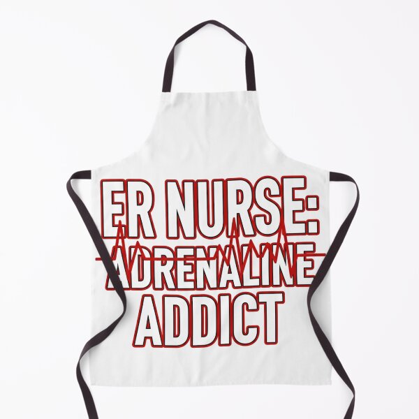Item preview, ER Nurse Adrenaline Addict EKG bold emergency room gift designed and sold by language-des.