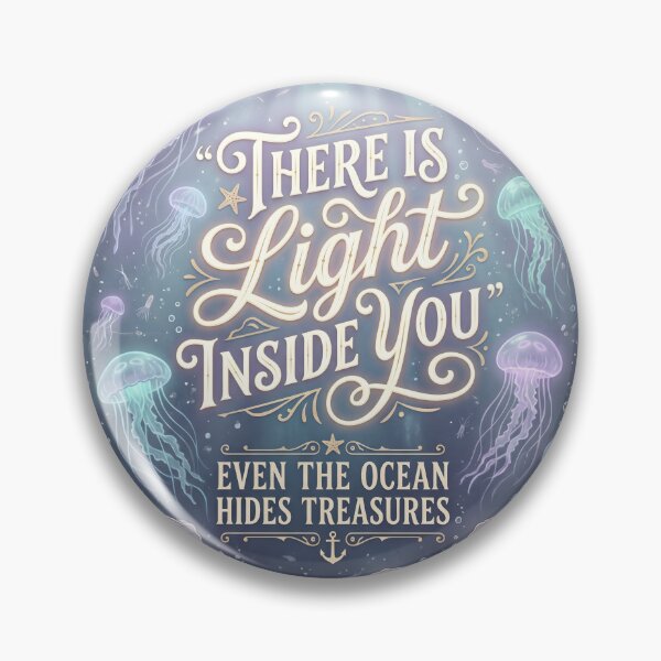 Item preview, There Is Light Inside You – Ocean Therapy Poster Design designed and sold by Sea Gem.