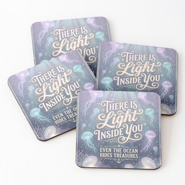 Item preview, There Is Light Inside You – Ocean Therapy Poster Design designed and sold by Sea Gem.