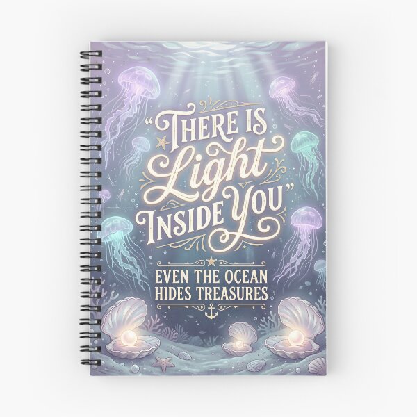 Item preview, There Is Light Inside You – Ocean Therapy Poster Design designed and sold by Sea Gem.