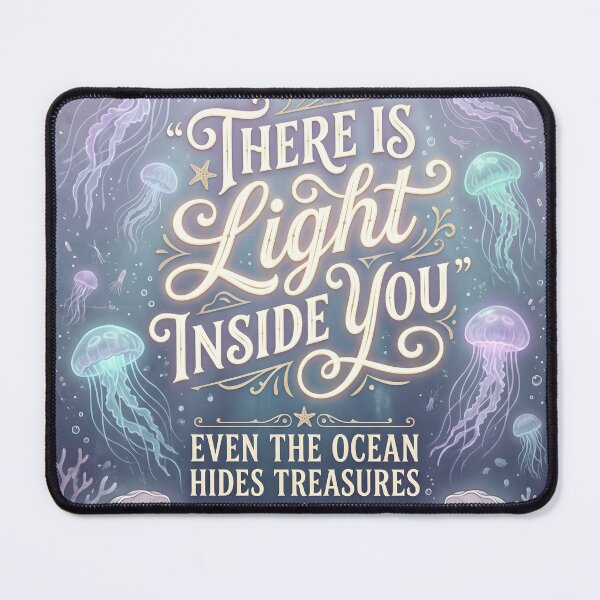 Item preview, There Is Light Inside You – Ocean Therapy Poster Design designed and sold by Sea Gem.