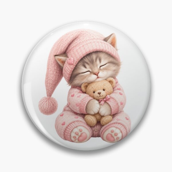 Item preview, Sleepy Kitten Bedtime Sticker designed and sold by DonnaByPT.