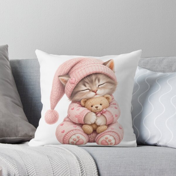 Item preview, Sleepy Kitten Bedtime Sticker designed and sold by DonnaByPT.