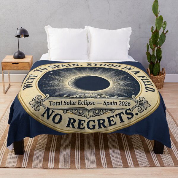 Item preview, Went to Spain Stood in a Field No Regrets Eclipse 2026 designed and sold by CalmCapy Co.