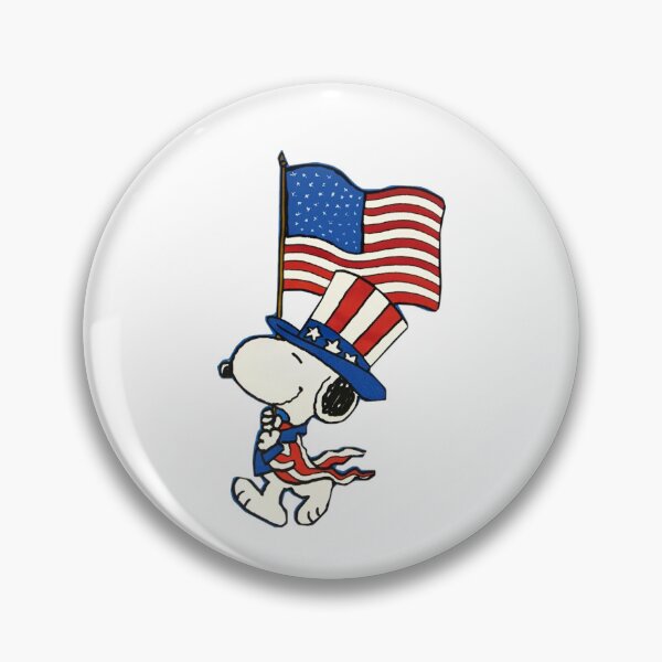 Item preview, Snoopy Marching with American Flag 4th of July designed and sold by Dimeure-ART.