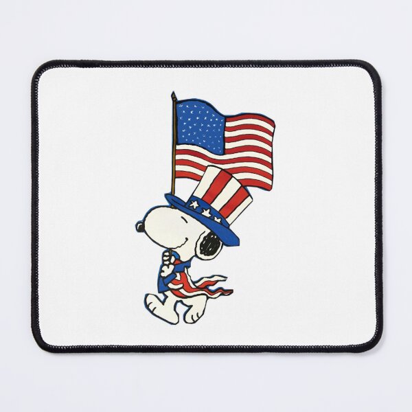 Item preview, Snoopy Marching with American Flag 4th of July designed and sold by Dimeure-ART.