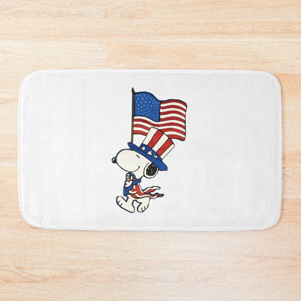 Item preview, Snoopy Marching with American Flag 4th of July designed and sold by Dimeure-ART.