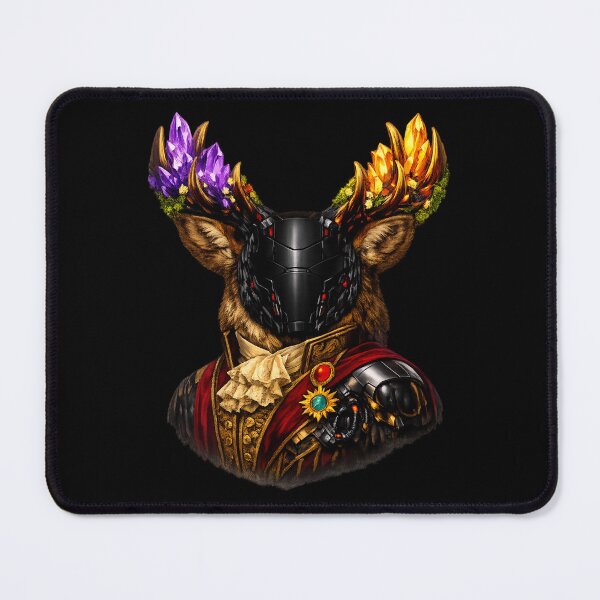 Item preview, Cyberpunk Stag Lord — Crystal Antler Victorian Dark Fantasy Art designed and sold by ArtoryWorks.