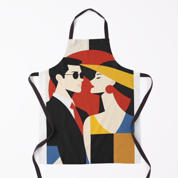 Item preview, Bauhaus Couple Poster, Mid Century Modern Art designed and sold by Studio pod Burom.