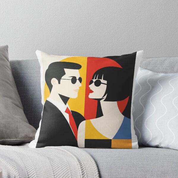 Item preview, Bauhaus Couple Poster, Mid Century Modern Art designed and sold by Studio pod Burom.