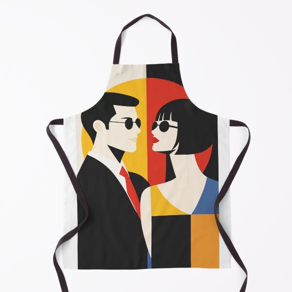 Item preview, Bauhaus Couple Poster, Mid Century Modern Art designed and sold by Studio pod Burom.