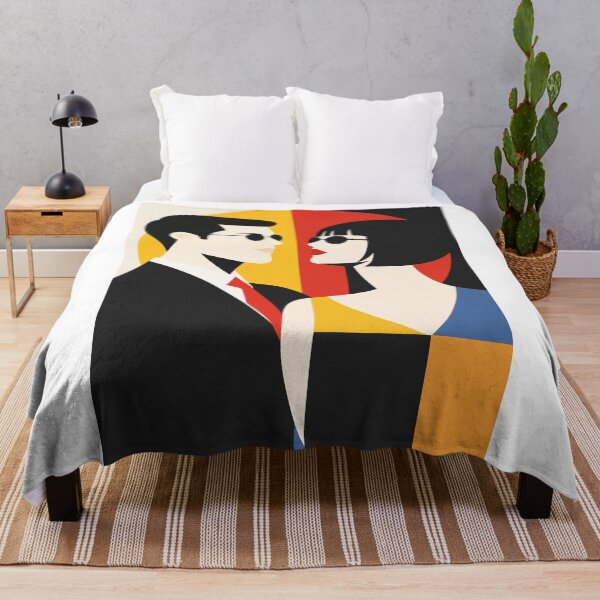 Item preview, Bauhaus Couple Poster, Mid Century Modern Art designed and sold by Studio pod Burom.