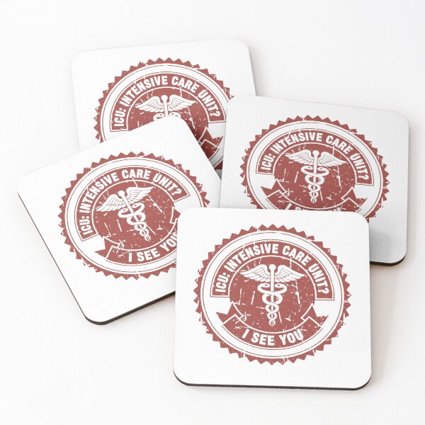 Item preview, ICU I See You funny intensive care nurse vintage badge gift designed and sold by language-des.