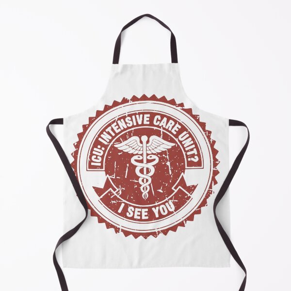 Item preview, ICU I See You funny intensive care nurse vintage badge gift designed and sold by language-des.
