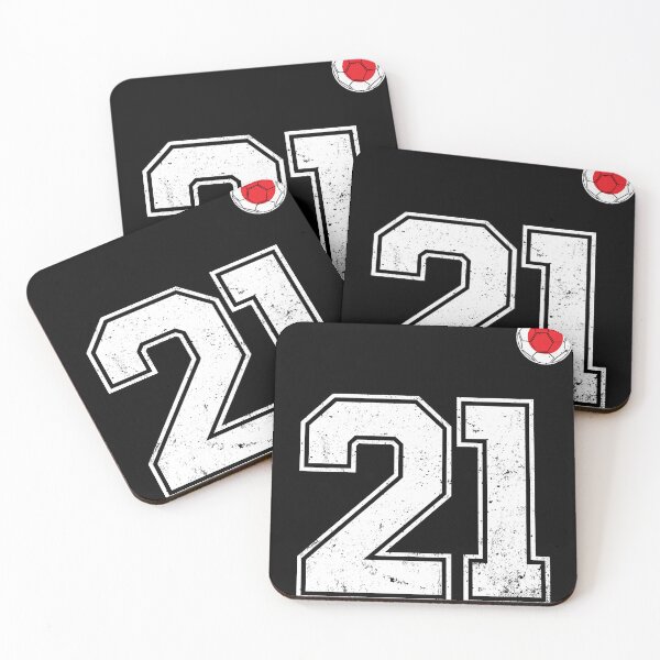 Item preview, Japan Soccer Number 21 Vintage Sports Fan designed and sold by LiviuGligoros.