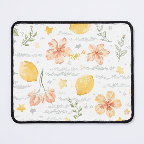 Item preview, Pastel Lemon Hibiscus Floral Pattern Notebooks designed and sold by FestivityFinds.