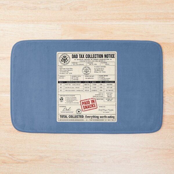 Item preview, Dad Tax Collection Notice - Funny Father's Day Gift for Dad designed and sold by 2BrokeYoopers.