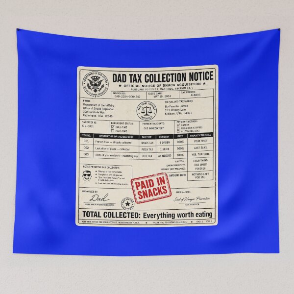 Item preview, Dad Tax Collection Notice - Funny Father's Day Gift for Dad designed and sold by 2BrokeYoopers.