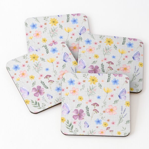 Item preview, botanical wildflowers décor, neutral colors floral design designed and sold by ArtClipNest.