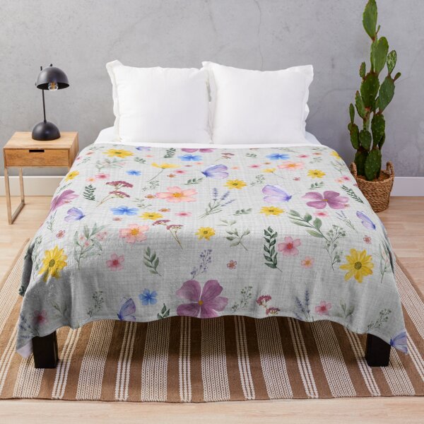 Item preview, botanical wildflowers décor, neutral colors floral design designed and sold by ArtClipNest.