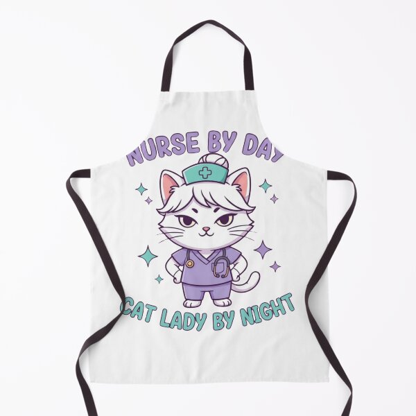 Item preview, Nurse by Day Cat Lady by Night cute funny nurse cat gift designed and sold by language-des.