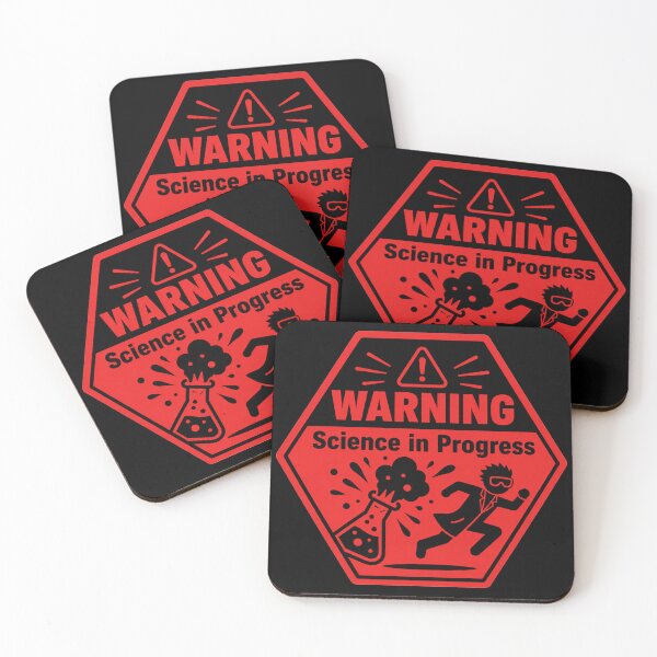 Item preview, Warning Science In Progress Funny Lab Explosion designed and sold by Tomdio.