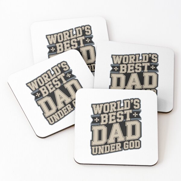 Item preview, World's Best Dad Under God Christian Father's Day Faith Design designed and sold by HahaHandlesHub.