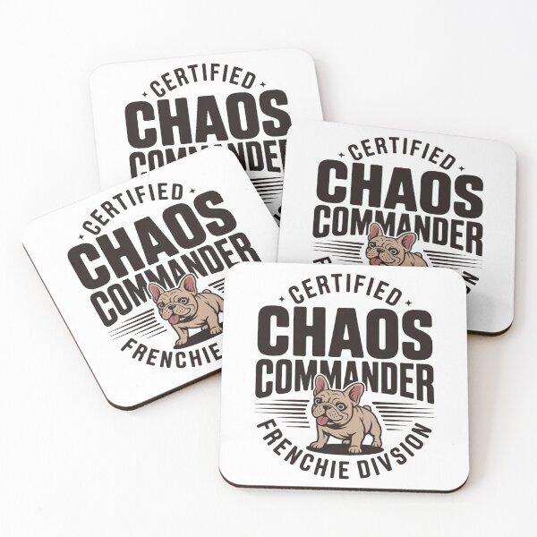 Item preview, Certified Chaos Commander French Bulldog Minimal – Bold Frenchie Lover Design designed and sold by Wiviendesign.