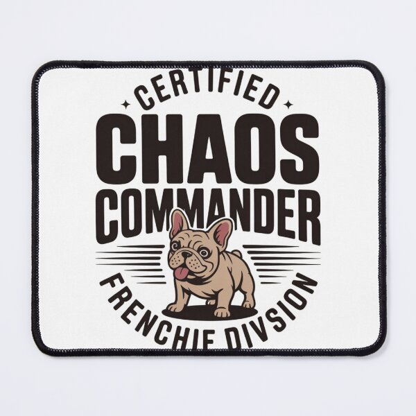 Item preview, Certified Chaos Commander French Bulldog Minimal – Bold Frenchie Lover Design designed and sold by Wiviendesign.