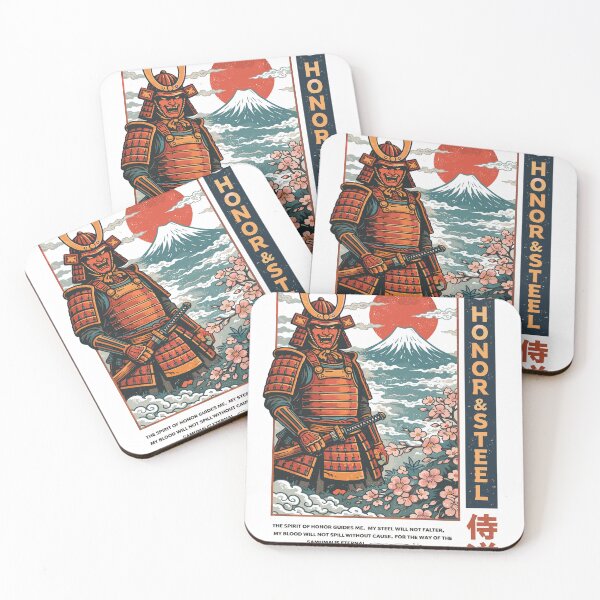 Item preview, Samurai Honor Steel T-Shirt designed and sold by Matinez Pink.