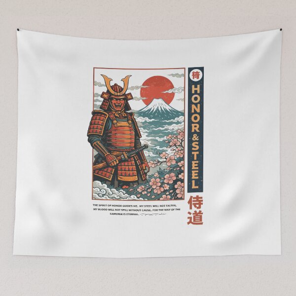 Item preview, Samurai Honor Steel T-Shirt designed and sold by Matinez Pink.