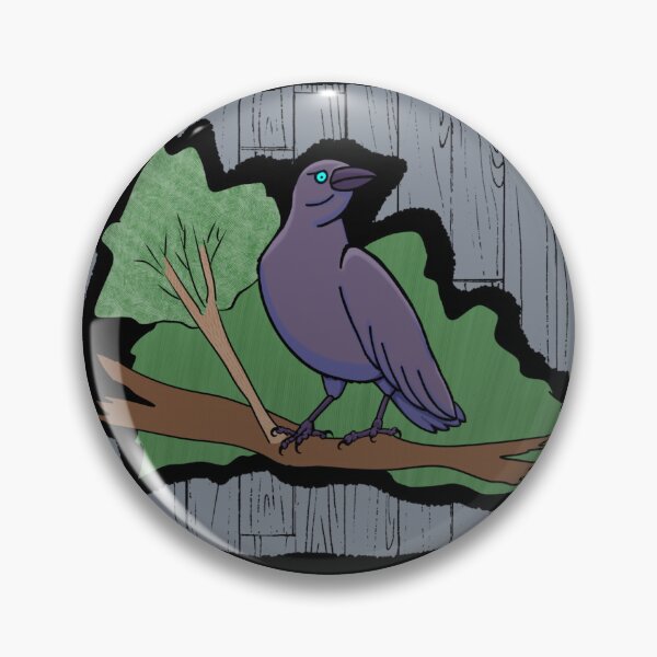 Item preview, Judgmental purple crow designed and sold by Crowsdance.