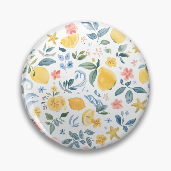Item preview, Pastel Lemon Floral Coastal Pattern iPhone Cases designed and sold by FestivityFinds.