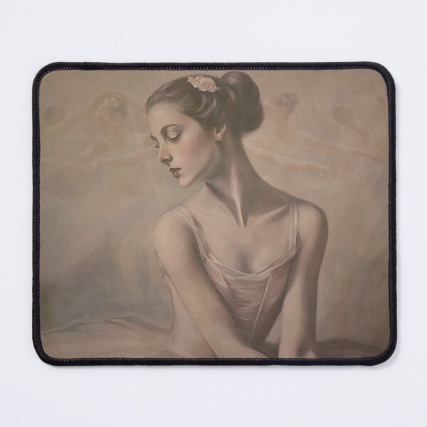 Item preview, Ballerina at Rest — Soft Minimalist Dance Art Print and Home Decor  designed and sold by INKandSOULbyLUNA.