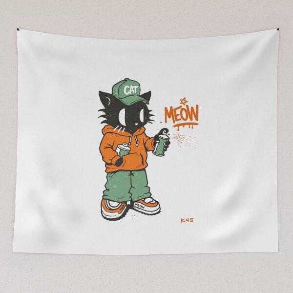 Item preview, Cool Cat Streetwear T-Shirt designed and sold by Matinez Pink.