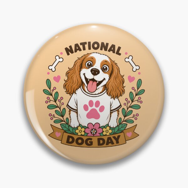 Item preview, National Dog Day - Cavalier designed and sold by Kaurisdigital.