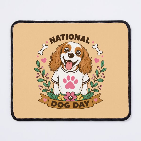 Item preview, National Dog Day - Cavalier designed and sold by Kaurisdigital.