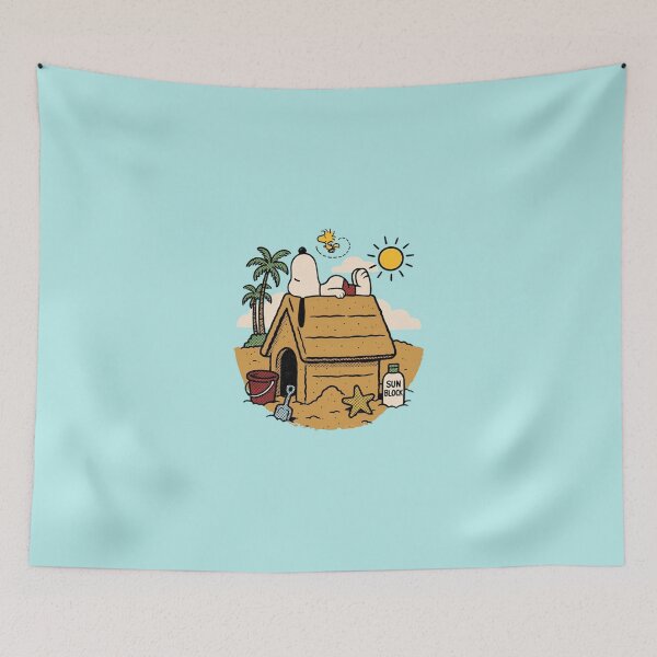 Item preview, Snoopy Summer Beach Sandcastle Vacation designed and sold by Moonpaw-Whimsy.