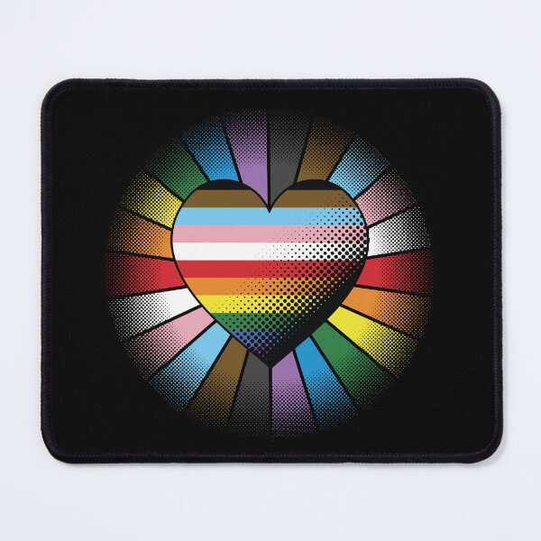 Item preview,  Pride Month rainbow LGBTQIA colorful halftone dot style rainbow heart design designed and sold by Jdawnink.