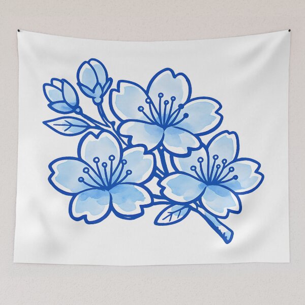 Item preview, Blue Sakura Blossom  designed and sold by GraphicsClub.
