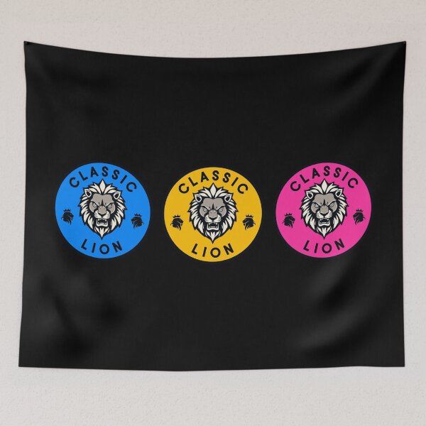 Item preview, Classic Lion Triple Logo designed and sold by pUNKnown.