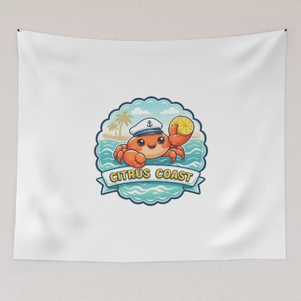 Item preview, Citrus Coast Cute Crab Sailor Kids T-Shirt designed and sold by FestivityFinds.
