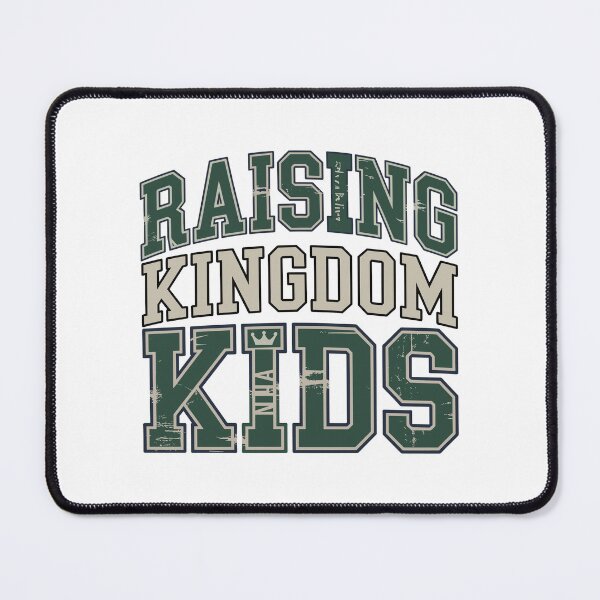 Item preview, Raising Kingdom Kids Christian Parent Faith Family Typography Design designed and sold by HahaHandlesHub.
